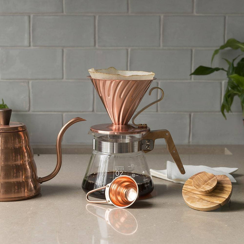 Hario Copper Coffee Dripper High Thermal Conductivity Delicious - - Bridge Coffee Roasters Ltd