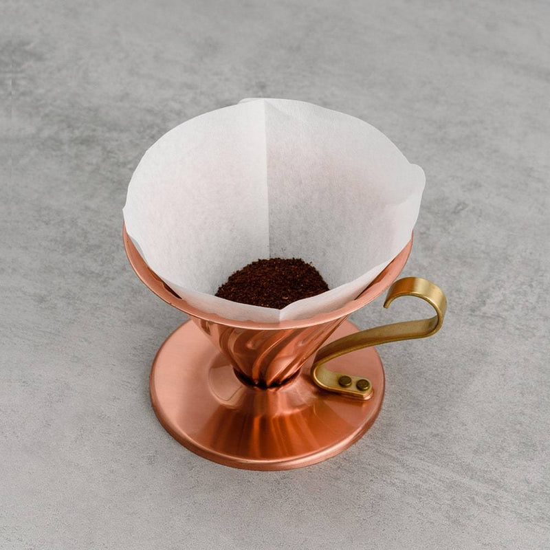 Hario Copper Coffee Dripper High Thermal Conductivity Delicious - - Bridge Coffee Roasters Ltd