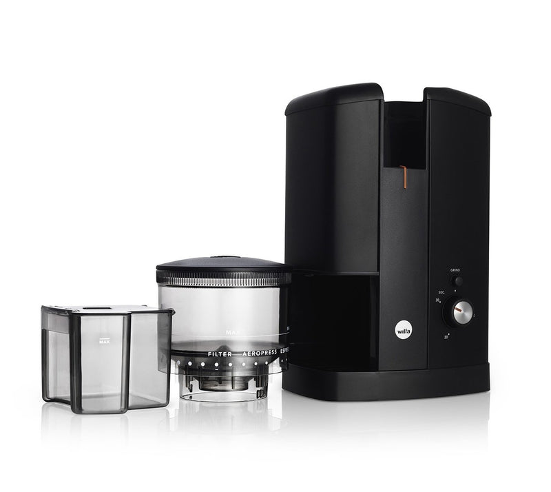 Wilfa Svart Aroma Precision Coffee Grinder Black - - Bridge Coffee Roasters Ltd